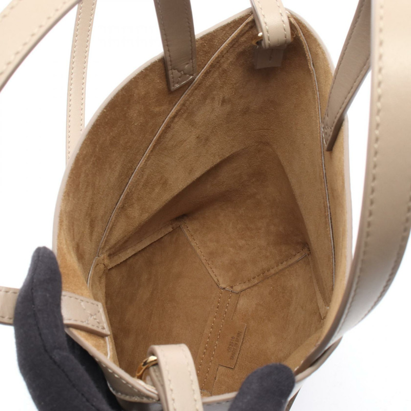 LOEWE Puzzlefold Mini 單肩斜背包 A657V25X01 皮革 米色 二手-2