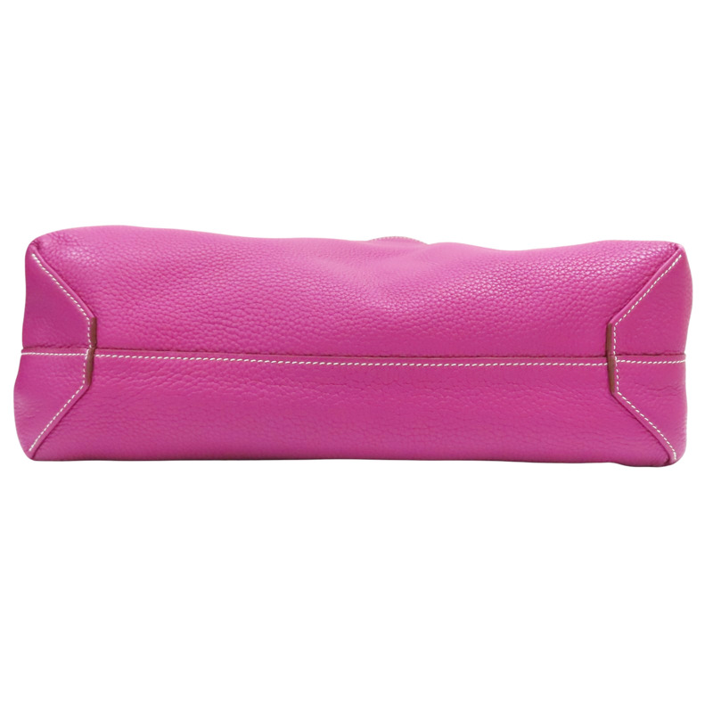 桃紫色 栗子色 Taurillon牛皮 Double Sens 36 雙面 托特包 口JO刻【HERMES 愛馬仕】-3