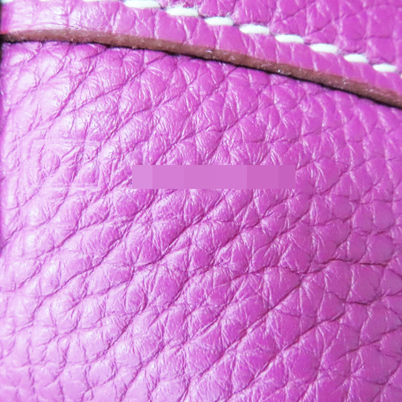 桃紫色 栗子色 Taurillon牛皮 Double Sens 36 雙面 托特包 口JO刻【HERMES 愛馬仕】-6