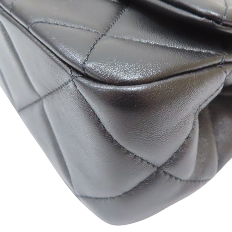 黑色 羊皮 白色圓珠 調節鍊帶 肩背包 金扣【CHANEL 香奈兒】 AS4861-8