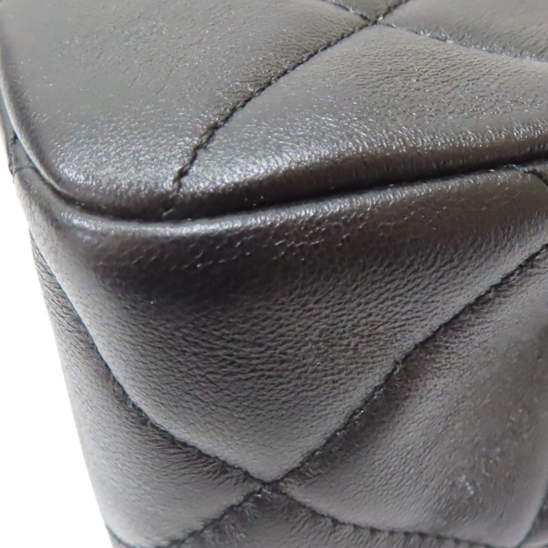 黑色 羊皮 白色圓珠 調節鍊帶 肩背包 金扣【CHANEL 香奈兒】 AS4861-10