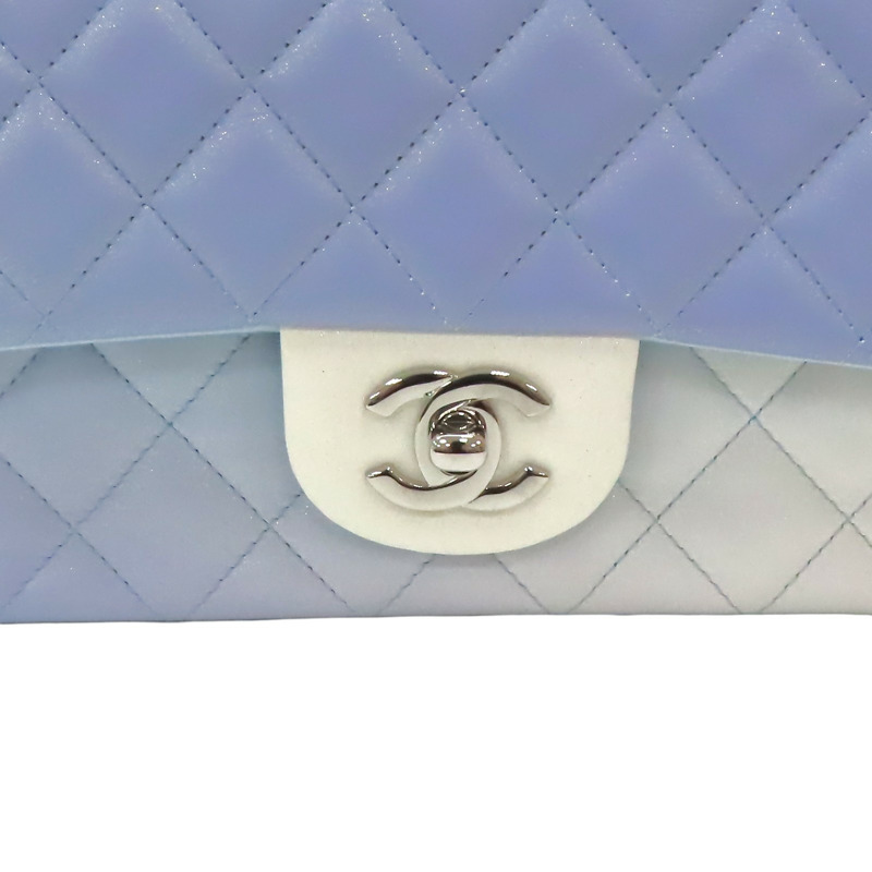 幻彩藍 羊皮 CoCo 20 鍊帶肩背包 銀扣【CHANEL 香奈兒】 A69900-5