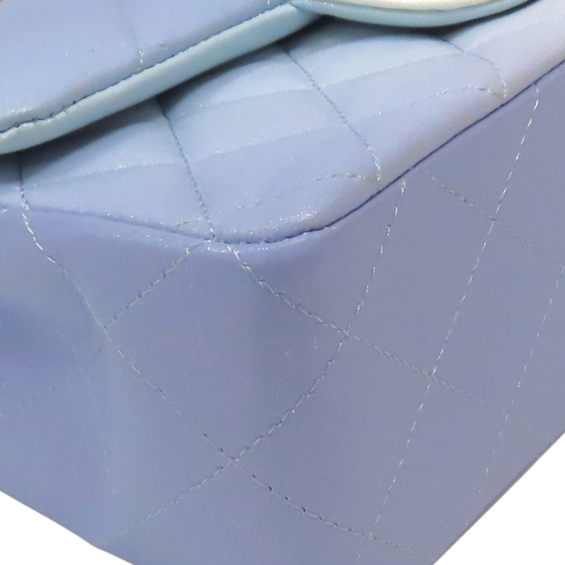 幻彩藍 羊皮 CoCo 20 鍊帶肩背包 銀扣【CHANEL 香奈兒】 A69900-10