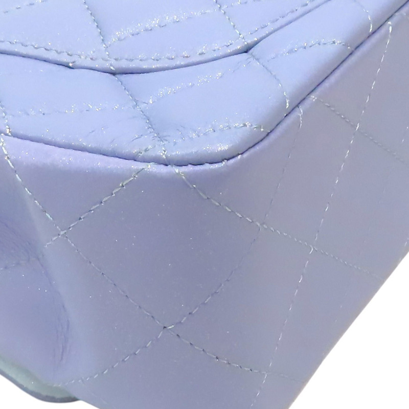 幻彩藍 羊皮 CoCo 20 鍊帶肩背包 銀扣【CHANEL 香奈兒】 A69900-12