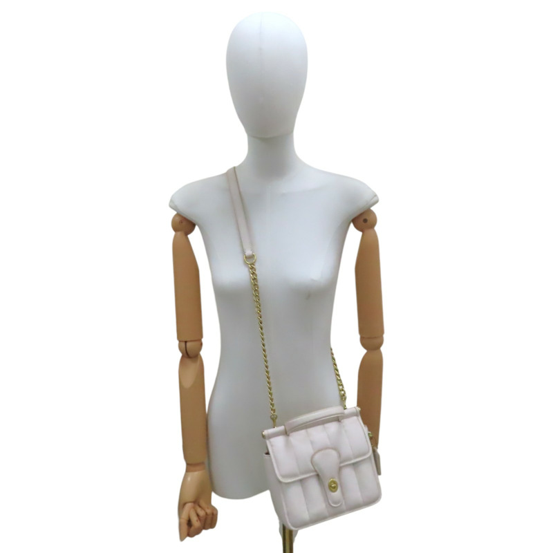 白色 牛皮 WILLIS 18 兩用包【COACH 寇馳】 C3844-8