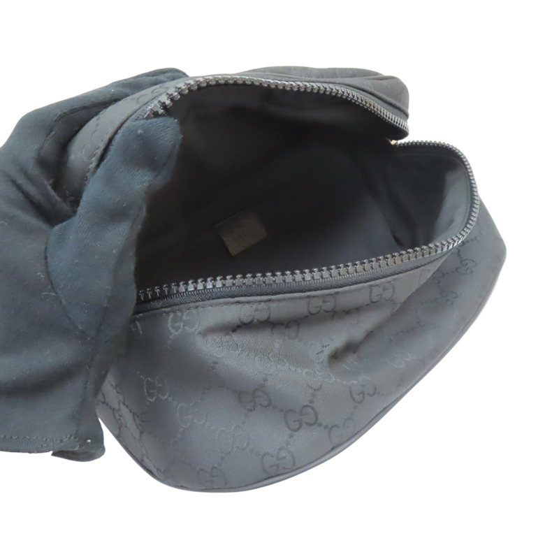黑色 GG帆布 胸包 腰包【GUCCI 古馳】 449182-5