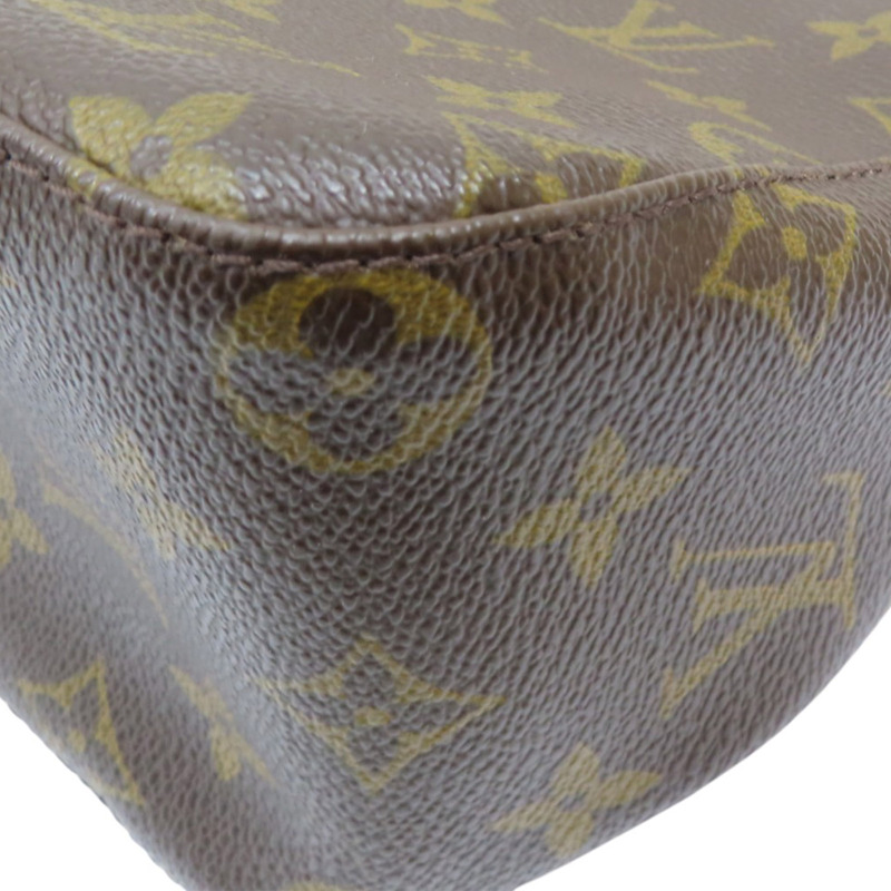 棕色 原花帆布 Looping MM 肩背包【LOUIS VUITTON LV 路易威登】 M51146-9