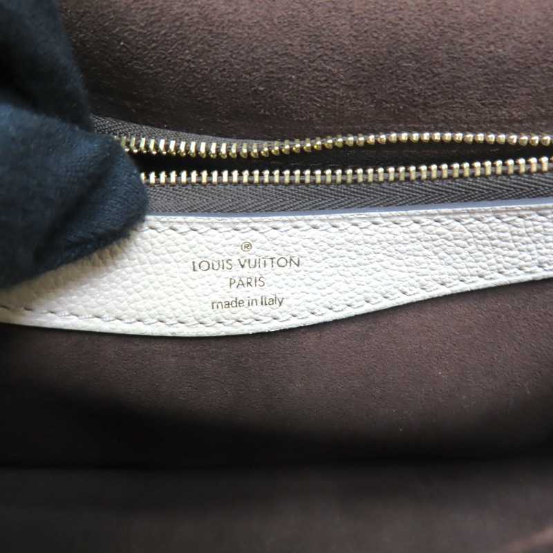 白色 原花壓紋牛皮 Diane 肩背包【LOUIS VUITTON LV 路易威登】 M46388-8