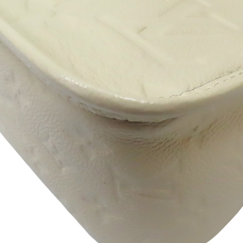 白色 原花壓紋牛皮 Diane 肩背包【LOUIS VUITTON LV 路易威登】 M46388-12