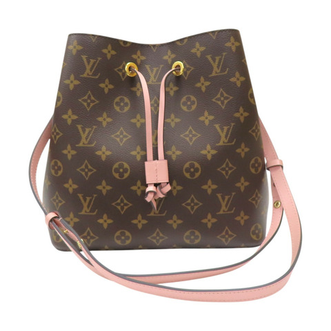棕色 原花帆布 NeoNoe MM 水桶包 肩背包【LOUIS VUITTON LV 路易威登】 M44022