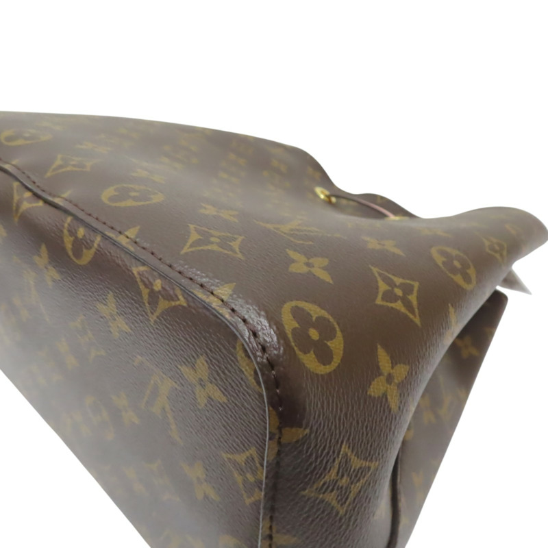 棕色 原花帆布 NeoNoe MM 水桶包 肩背包【LOUIS VUITTON LV 路易威登】 M44022-11