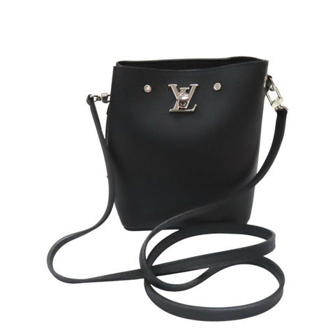 黑色 牛皮 Nano lockme 肩背包【LOUIS VUITTON LV 路易威登】 M68709
