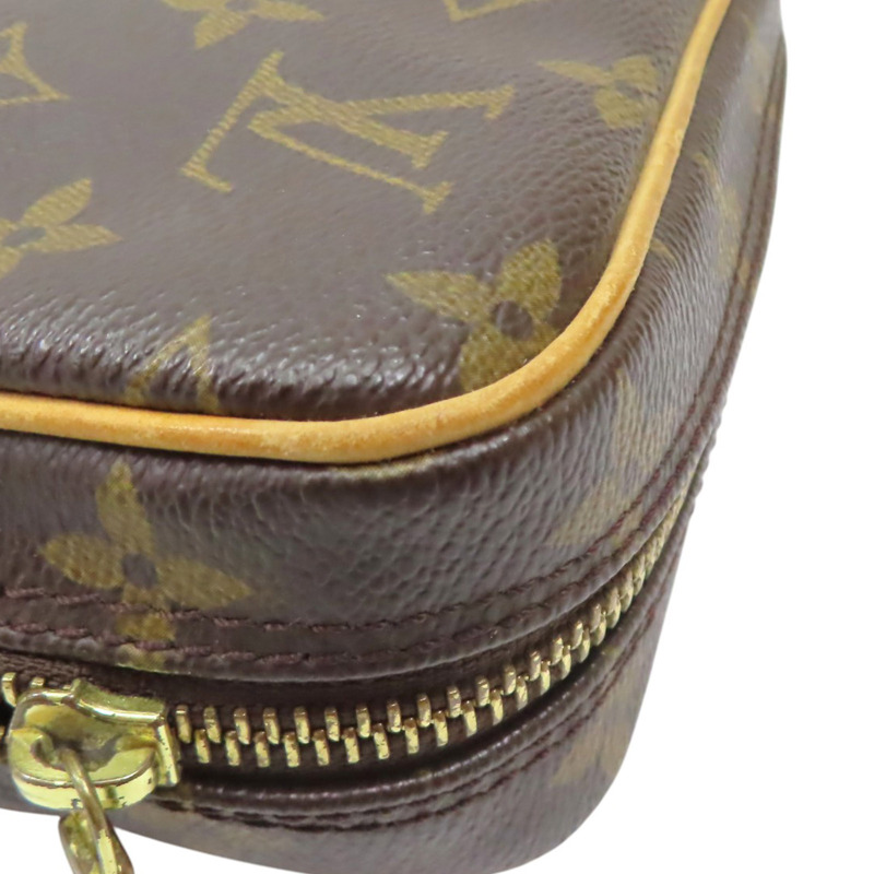棕色 原花帆布 Danube 肩背包【LOUIS VUITTON LV 路易威登】 M45266-11