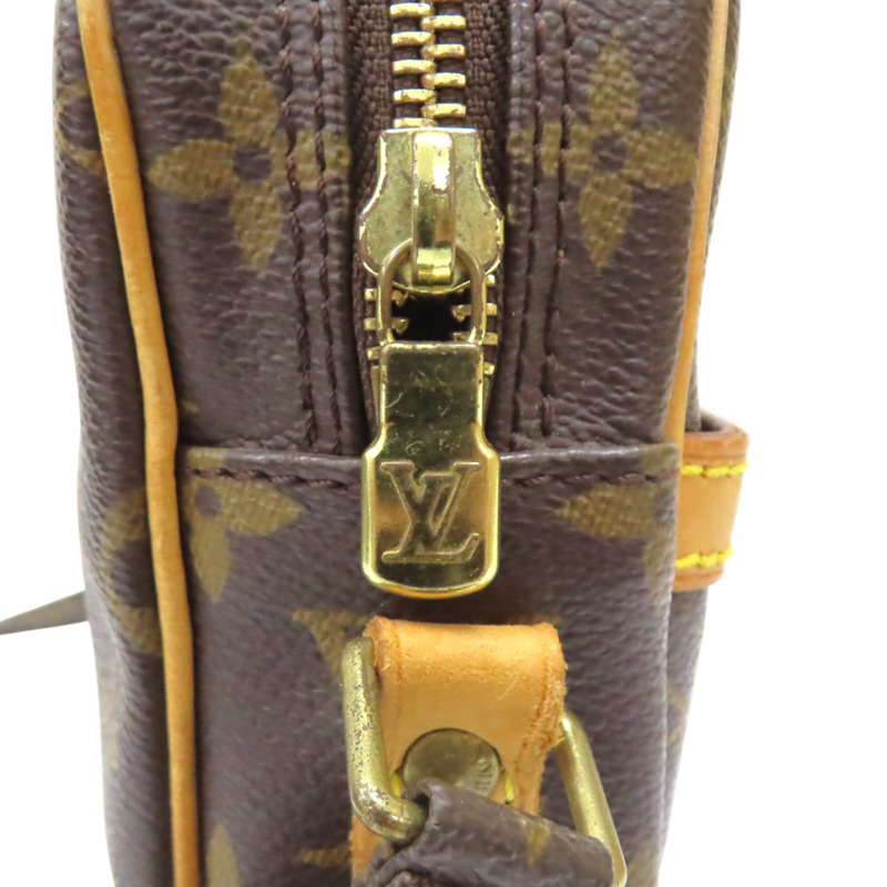 棕色 原花帆布 Danube 肩背包【LOUIS VUITTON LV 路易威登】 M45266-12