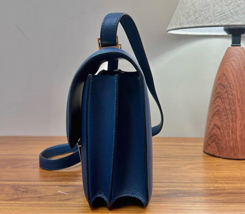 HERMES/愛馬仕鴨子藍金扣constance 康康24-1