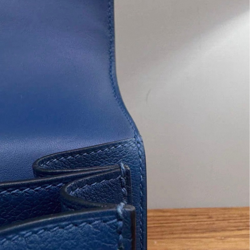 HERMES/愛馬仕鴨子藍金扣constance 康康24-13