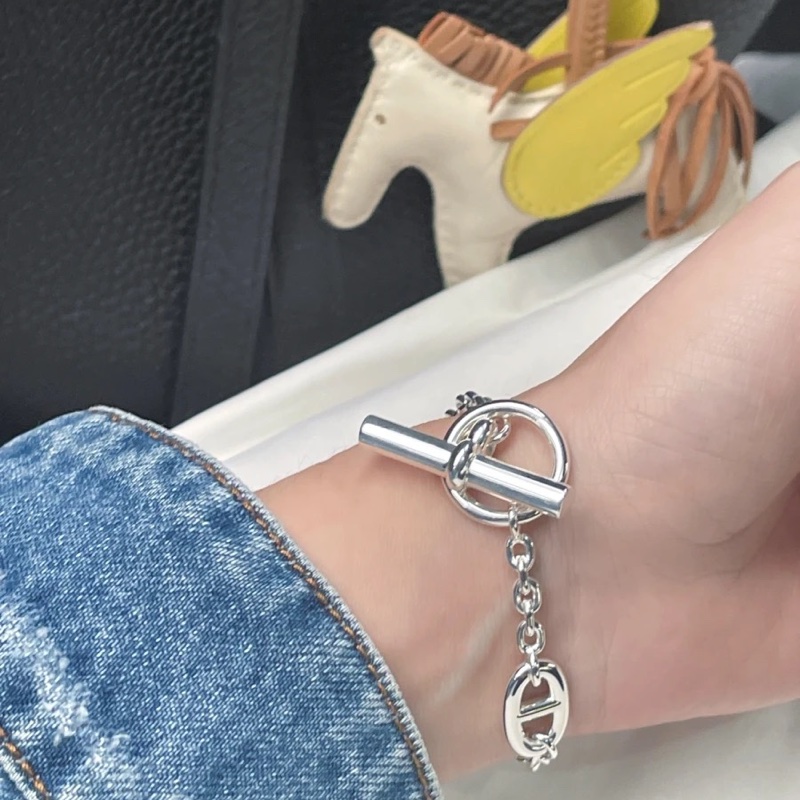 愛馬仕Farandole豬鼻子手鍊-12