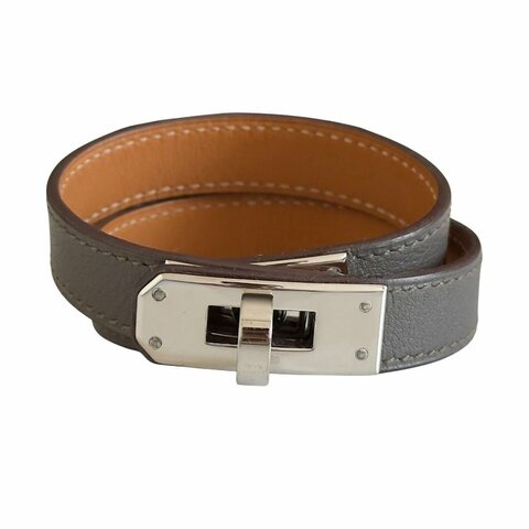 HERMES Kelly 雙圈 皮手帶 框O刻