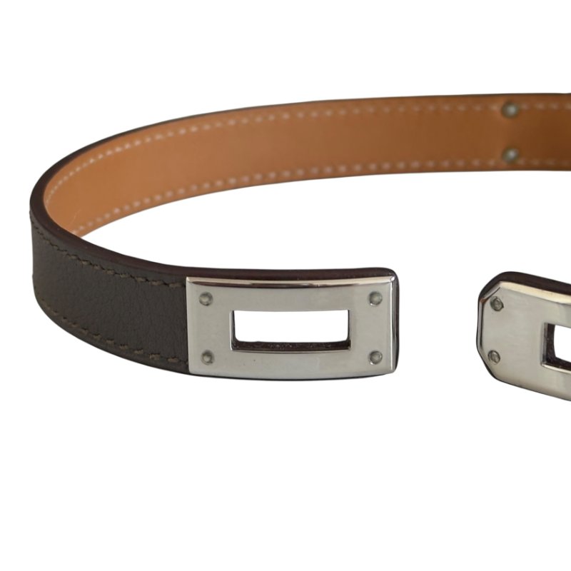 HERMES Kelly 雙圈 皮手帶 框O刻-7