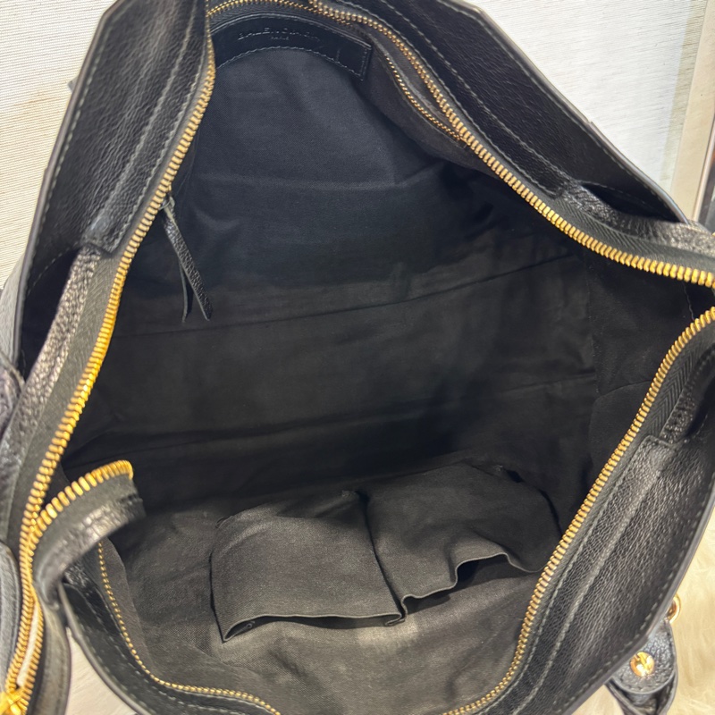 Balenciaga Classic City 黑金牛皮機車包-5