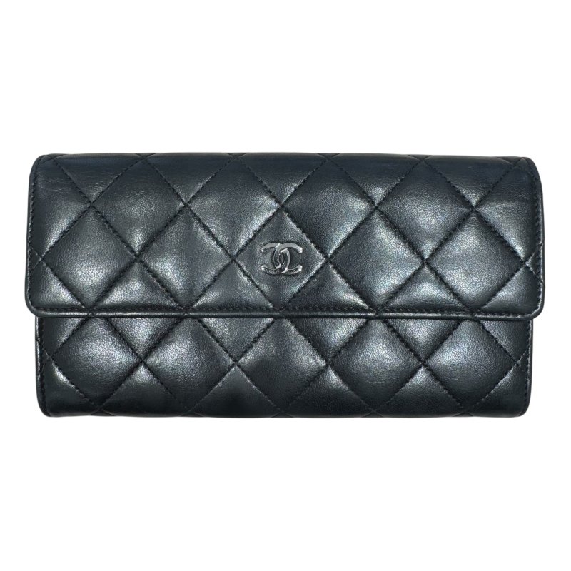 CHANEL 香奈兒 長夾 黑色-0
