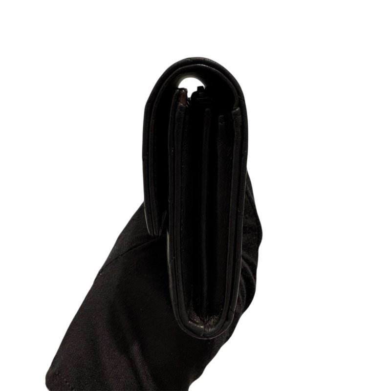 CHANEL 香奈兒 長夾 黑色-4