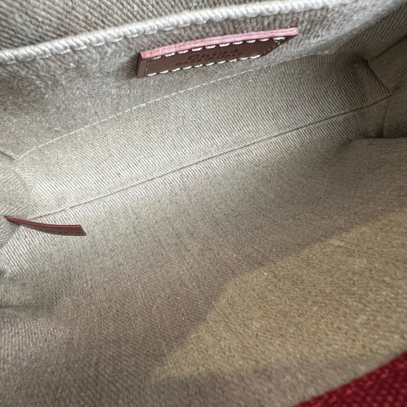 CHLOE 紅帆布WOODY 小號托特包-5