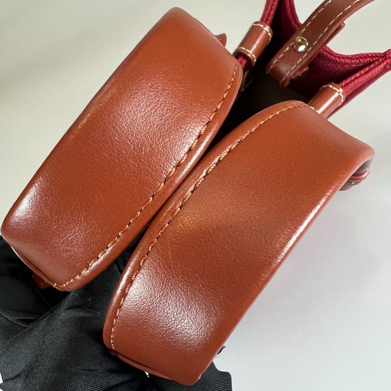 CHLOE 紅帆布WOODY 小號托特包-6