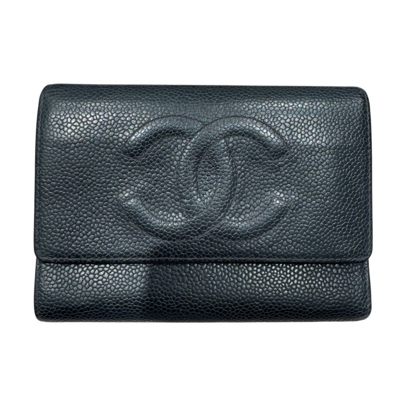 CHANEL 香奈兒 中夾 黑色-0