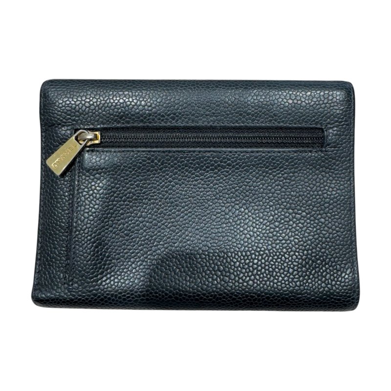 CHANEL 香奈兒 中夾 黑色-1