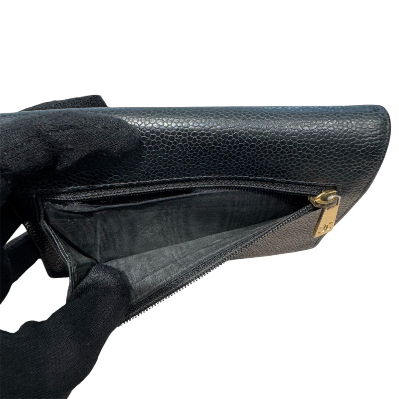 CHANEL 香奈兒 中夾 黑色-10