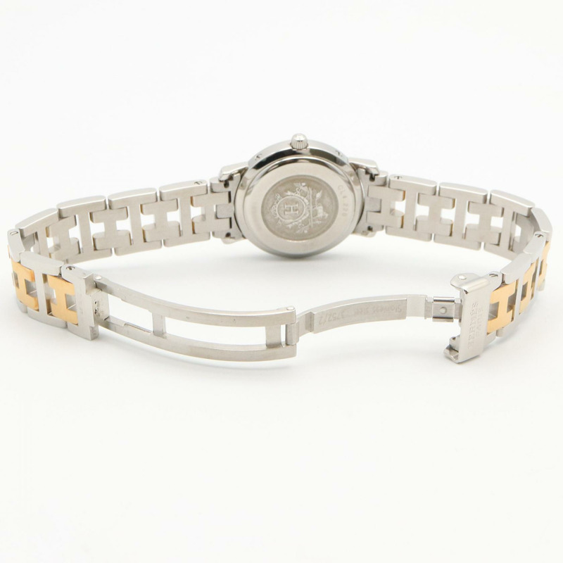 米白色錶盤 鍍金 不鏽鋼 Clipper 腕錶【HERMES 愛馬仕】 CL4.220-2