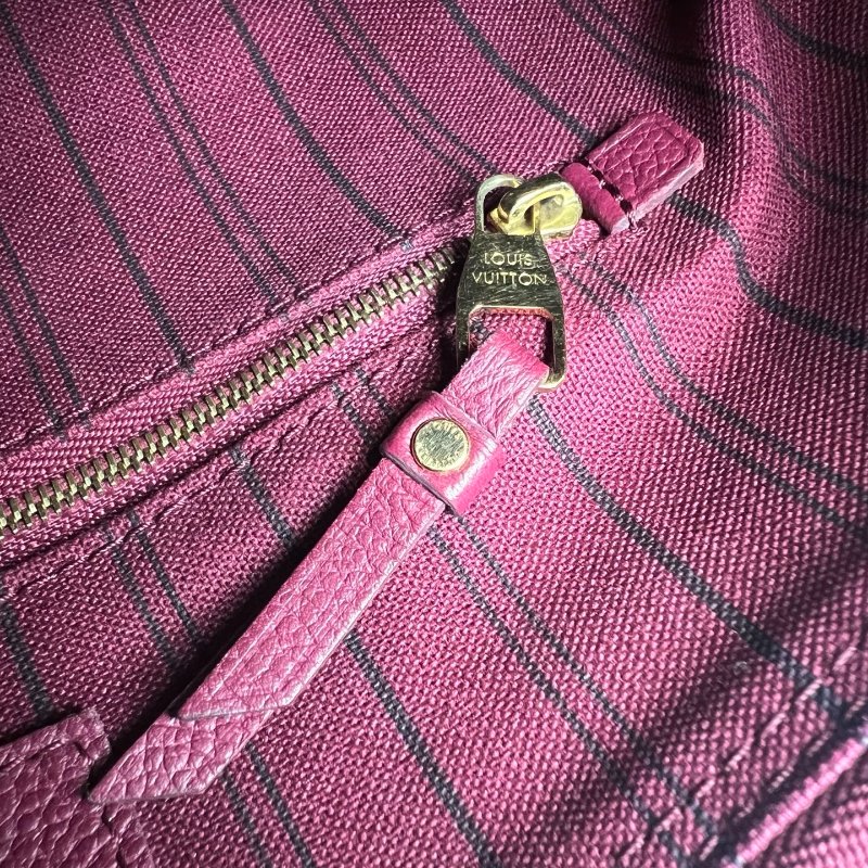 LV M40827 酒紅皮革壓紋SPEEDY25肩背包-7