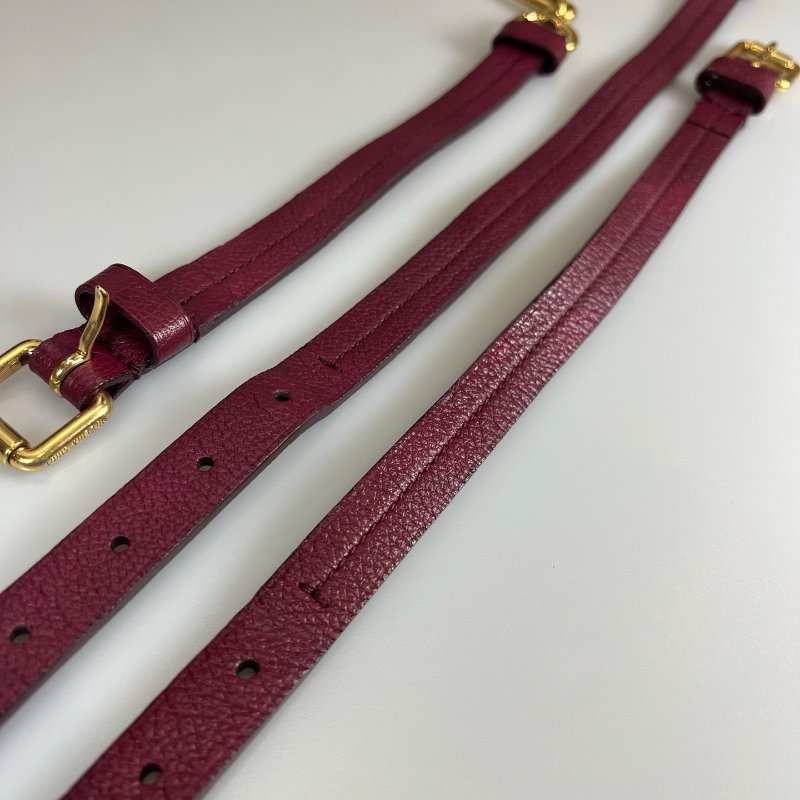 LV M40827 酒紅皮革壓紋SPEEDY25肩背包-9