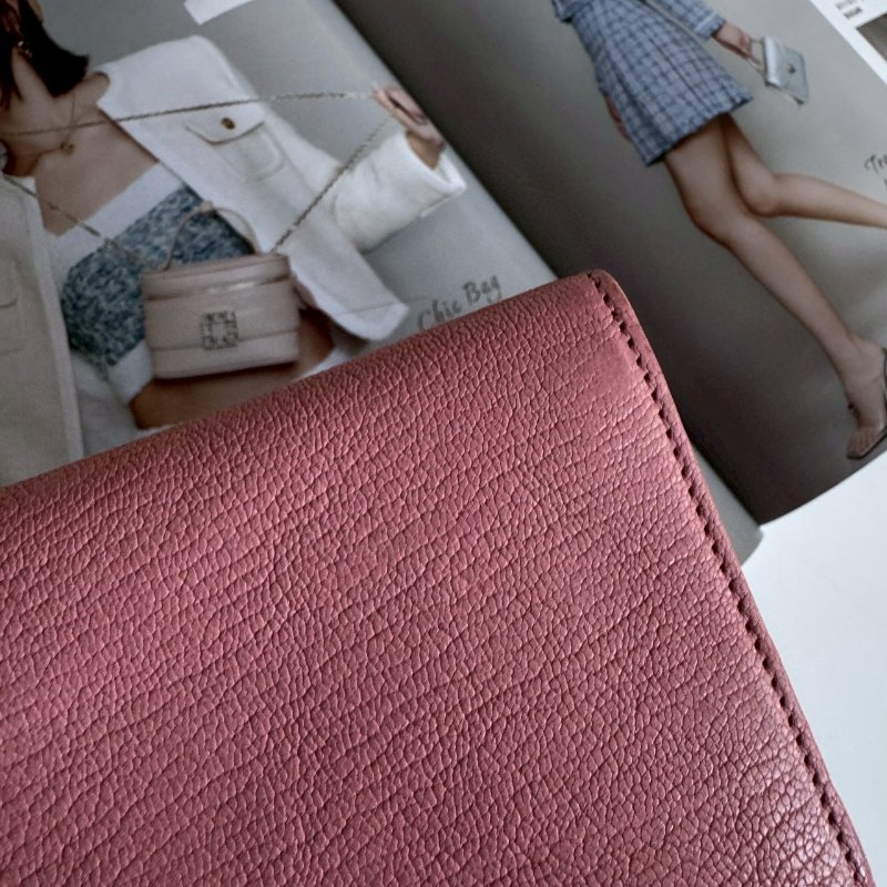 ✨盒子、防塵都有 年輕款 Miu Miu 粉色拉鍊長夾-7