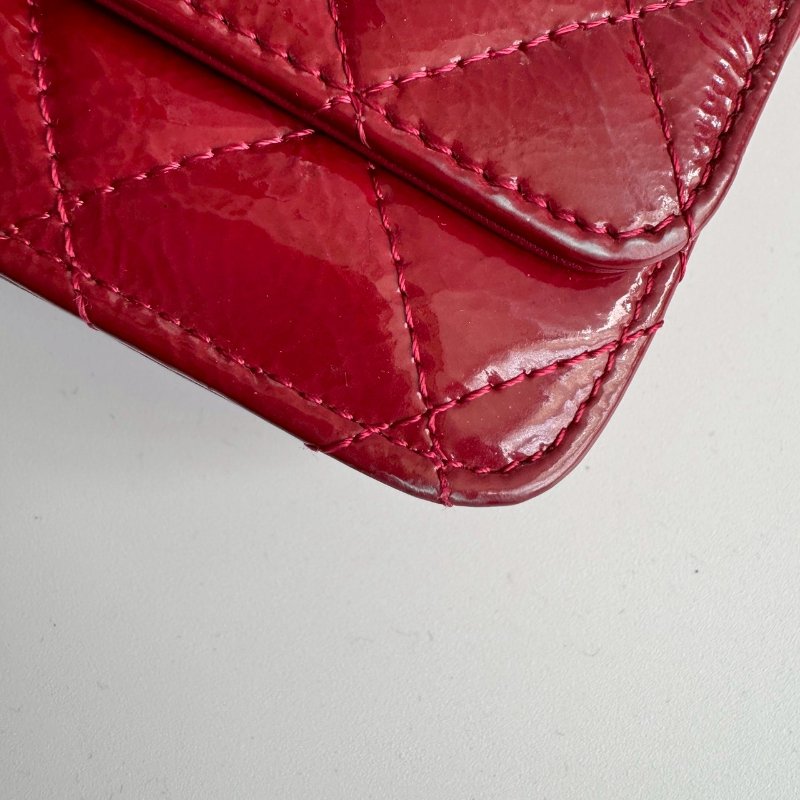 ✨犒賞自己的禮物 Chanel 紅色漆皮2.55復古woc-5