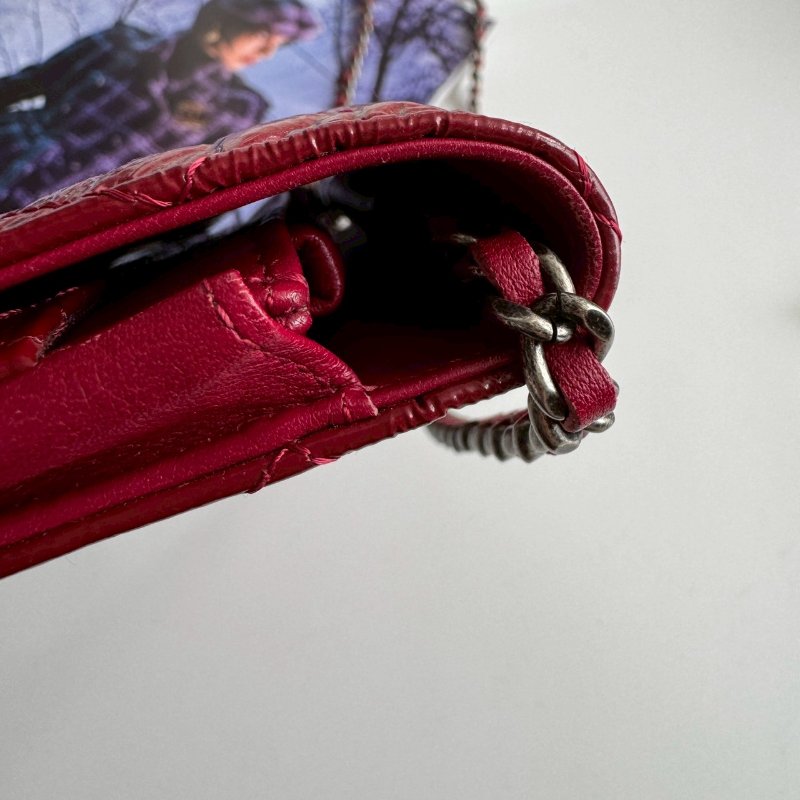 ✨犒賞自己的禮物 Chanel 紅色漆皮2.55復古woc-10