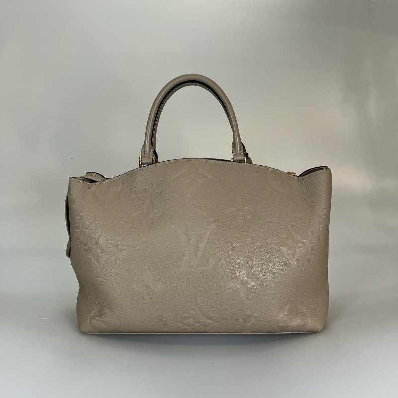 LV M45833/晶片款 斑鳩灰皮革托特包-1