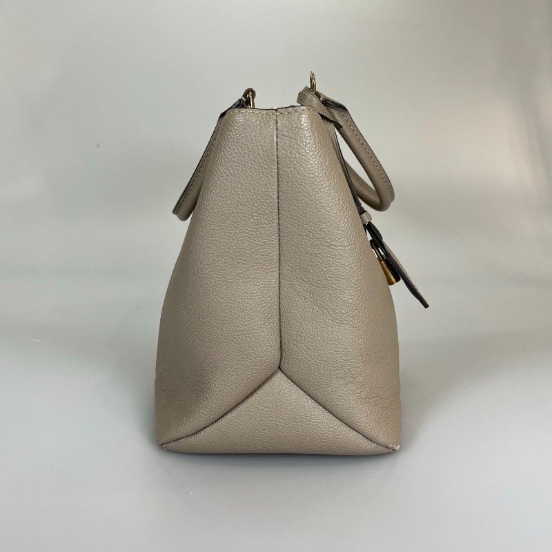 LV M45833/晶片款 斑鳩灰皮革托特包-3