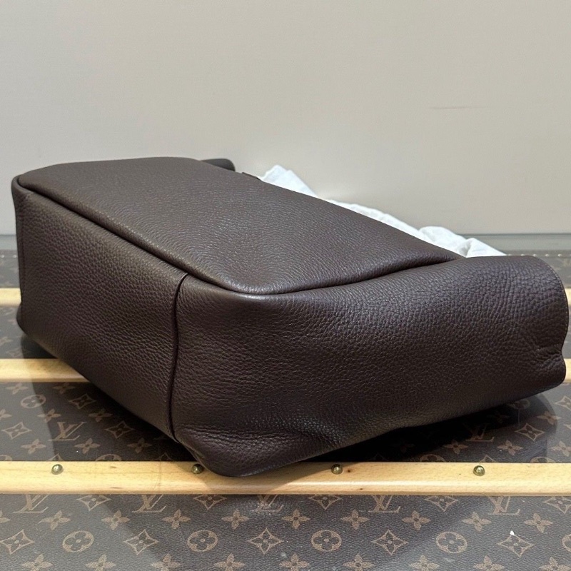 YSL BEA系列深栗色金扣托特包32*27*15 全新閒置配件塵袋-3