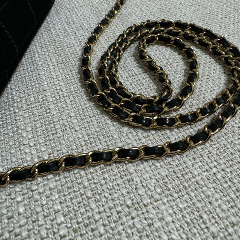 新上架❤️‍🔥藏家級🖤Chanel Vintage🖤山茶花黑色緞面冰格CF小包/香奈兒山茶花cf-26