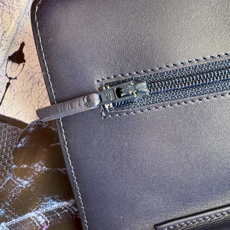 😍特殊色 Chanel 藍莓色大雙C羊皮菱格紋WOC-7