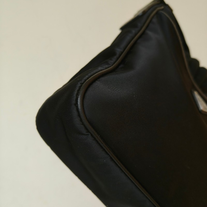 【🐴馬上下單最優惠】🧧限時降價至2/11（原$18800）【8成新】㊣✨PRADA✨（附防塵袋）普拉達 黑色 帆布 皮革 口袋 雙面 郵差包 肩背包 斜背包 /二手包/二手精品🌳二手樹屋🌳-8