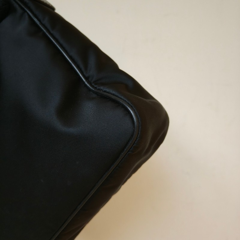 【🐴馬上下單最優惠】🧧限時降價至2/11（原$18800）【8成新】㊣✨PRADA✨（附防塵袋）普拉達 黑色 帆布 皮革 口袋 雙面 郵差包 肩背包 斜背包 /二手包/二手精品🌳二手樹屋🌳-9