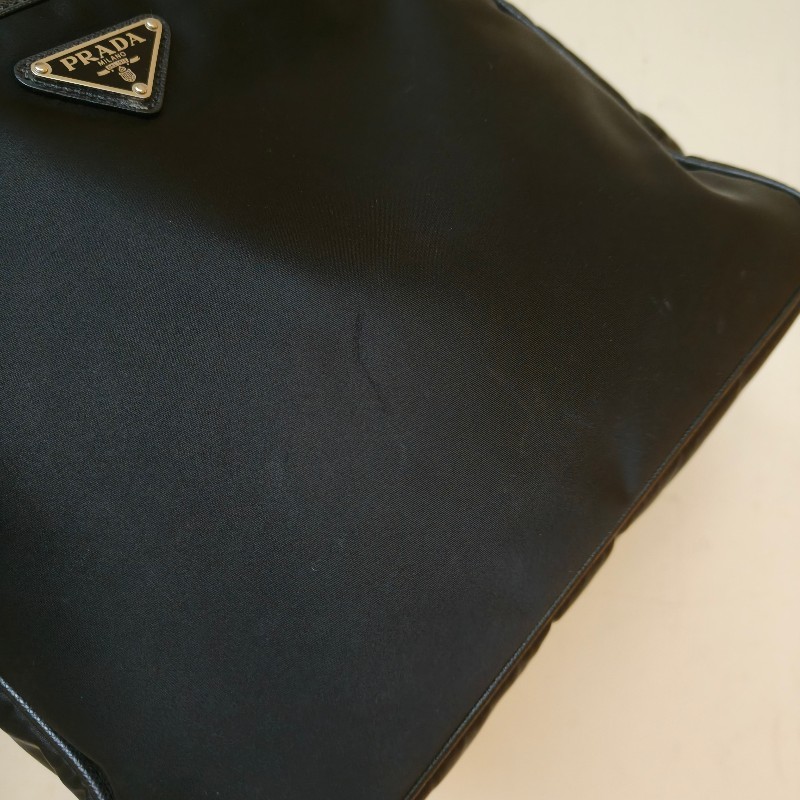 【🐴馬上下單最優惠】🧧限時降價至2/11（原$18800）【8成新】㊣✨PRADA✨（附防塵袋）普拉達 黑色 帆布 皮革 口袋 雙面 郵差包 肩背包 斜背包 /二手包/二手精品🌳二手樹屋🌳-17