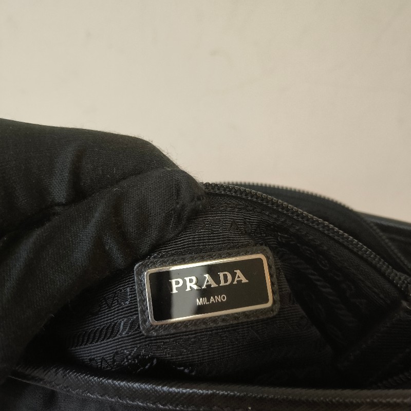 【🐴馬上下單最優惠】🧧限時降價至2/11（原$18800）【8成新】㊣✨PRADA✨（附防塵袋）普拉達 黑色 帆布 皮革 口袋 雙面 郵差包 肩背包 斜背包 /二手包/二手精品🌳二手樹屋🌳-41