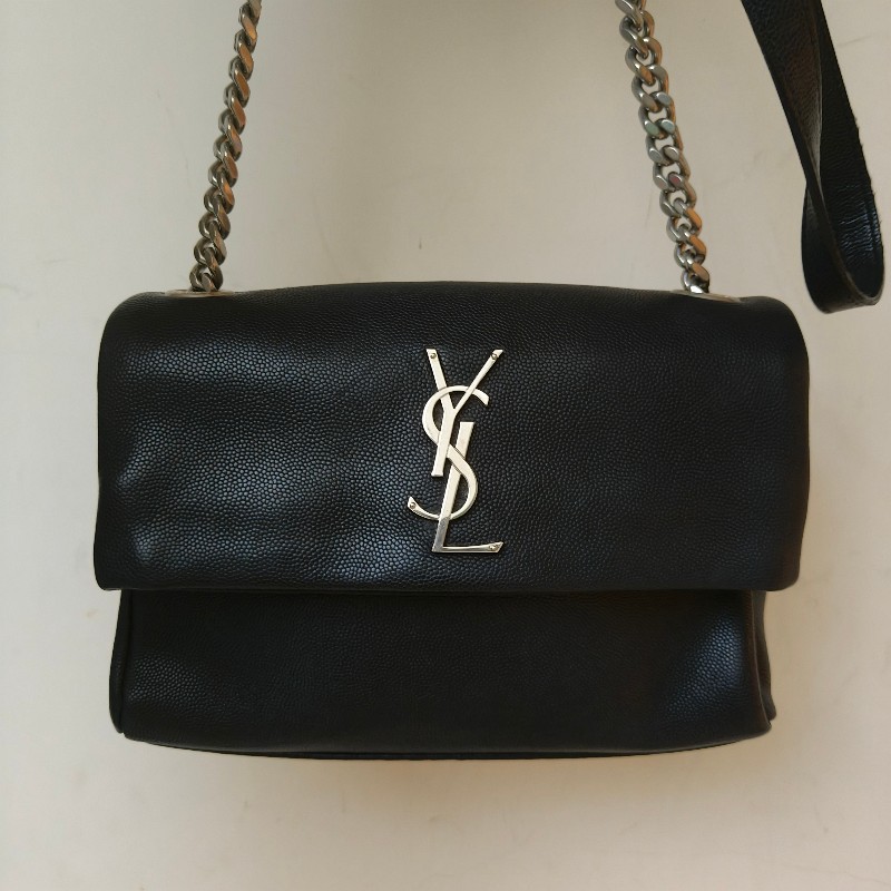 【🐴馬上下單最優惠】🧧限時降價至2/11（原$28800）㊣✨YSL✨SAINT LAURENT 聖羅蘭 West Hollywood Bag深藍色 魚子醬  鏈條 掀蓋 多夾層 相機包 斜背包 肩背包/二手精品/保證正品🌳二手樹屋🌳-1