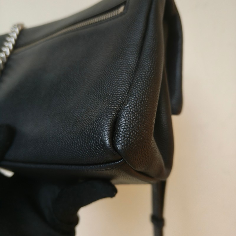 【🐴馬上下單最優惠】🧧限時降價至2/11（原$28800）㊣✨YSL✨SAINT LAURENT 聖羅蘭 West Hollywood Bag深藍色 魚子醬  鏈條 掀蓋 多夾層 相機包 斜背包 肩背包/二手精品/保證正品🌳二手樹屋🌳-9