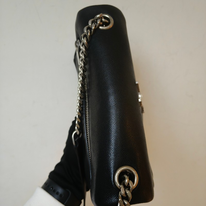 【🐴馬上下單最優惠】🧧限時降價至2/11（原$28800）㊣✨YSL✨SAINT LAURENT 聖羅蘭 West Hollywood Bag深藍色 魚子醬  鏈條 掀蓋 多夾層 相機包 斜背包 肩背包/二手精品/保證正品🌳二手樹屋🌳-10