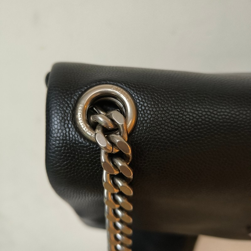 【🐴馬上下單最優惠】🧧限時降價至2/11（原$28800）㊣✨YSL✨SAINT LAURENT 聖羅蘭 West Hollywood Bag深藍色 魚子醬  鏈條 掀蓋 多夾層 相機包 斜背包 肩背包/二手精品/保證正品🌳二手樹屋🌳-30
